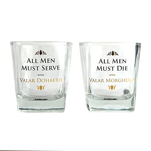 Game Of Thrones Set de 2 Vasos Juego de Tronos 200 ml, 1, 2