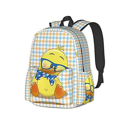 Sac à dos 17" jaune canard ordinateur portable école bandoulière