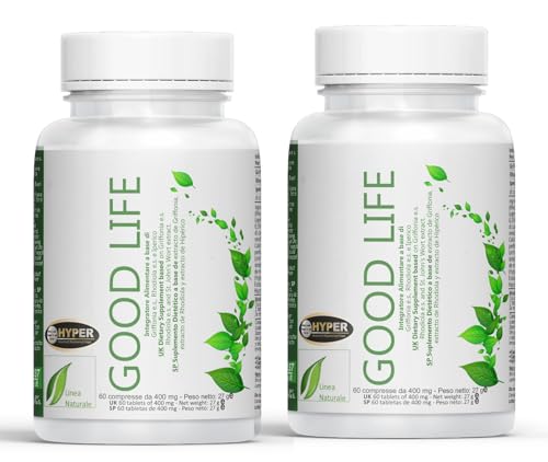Hyper Good Life 2x60 Cpr - Integratore Alimentare Con Iperico Erba di San Giovanni, Griffonia e Rodiola Rosea - Riduce gli Stati di Ansia, Stress e Favorisce un Naturale Stato di Serenità e Benessere