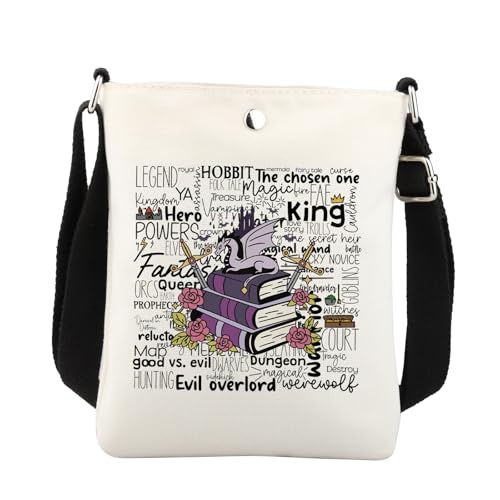 Fantasy Book Crossbody Bag Fantasy Book Gifts Fantasy Romance Book Lover Gifts Fantasy Book Reader Gifts Dragon Crossbody Bag
