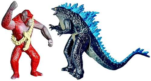 image for TwCare Set of 12 Godzilla x Kong: The New Empire, Dinosaur Dragon Toys