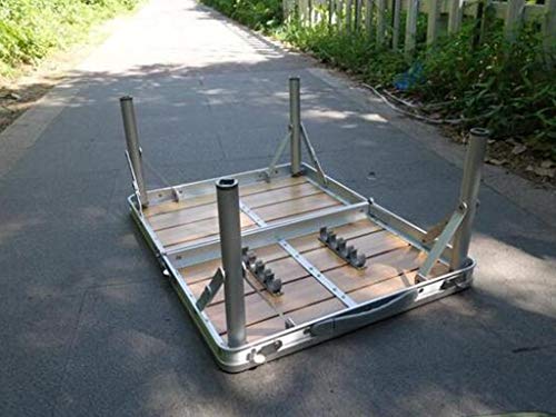 Table pliante de camping réglable MU pour sol irrégulier - 8