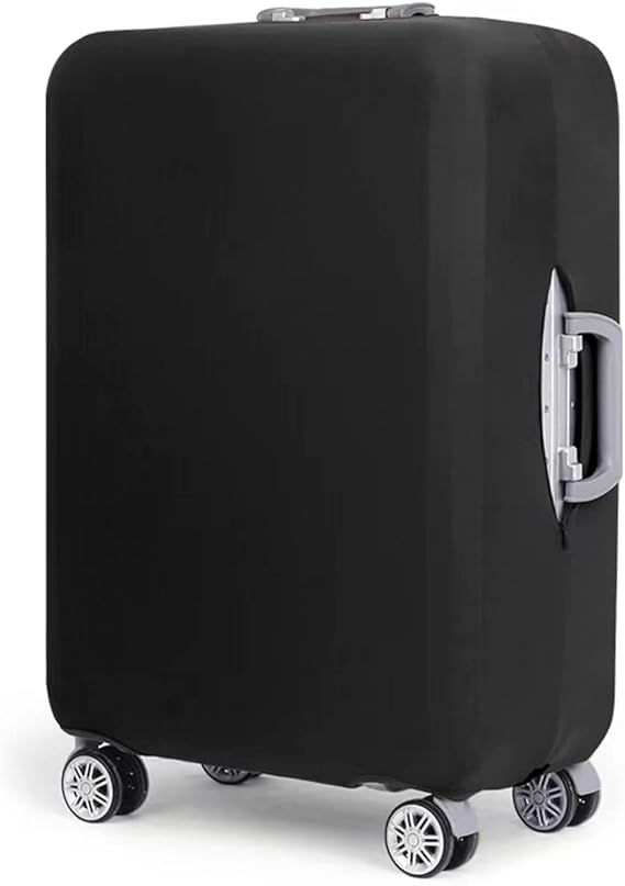 review GOXUNYUAN Suitcase Cover Protectors 24 28 30 Inch Luggage Cover Elastic Travel Trolley Protector S Fit 19-20 Inch Suitcase Black