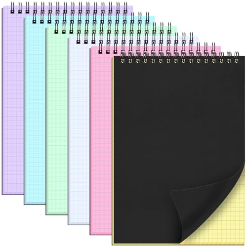 Cahier de notes A5 à spirale supérieure Engrowtic pour écrire et dessiner sans gêne au poignet