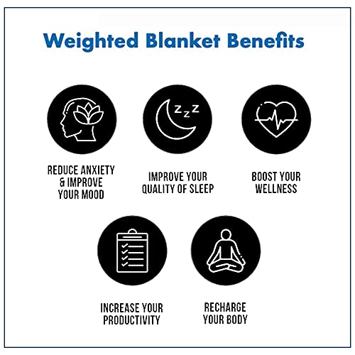 Image of Cooling Weighted Blanket for Adults, Original Weighted Blanket for Sleep, Tencel Made Blanket (Silver Grey, 87 inch x 80 inch 25 LB)