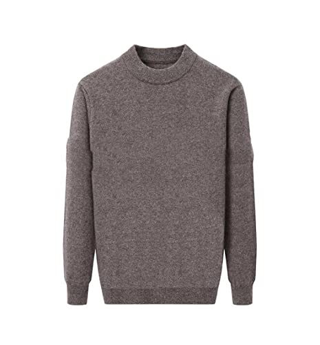Pull d'hiver pour homme 100 % cachemire chic et col rond confortable - 3