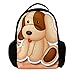 Hundepuppe Schulrucksack mit Doppelreißverschluss Schultaschen Grundschule Mittelschule, Kinder Schultasche Büchertaschen für Mädchen Jungen 27.5x13x40cm