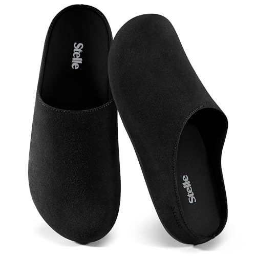 Stelle Clogs Women Mens Arch Support Suede Soft Cork Footbed