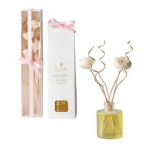 Difusor de aroma Lush Pear Mascarpone 165g con cañas decorativas