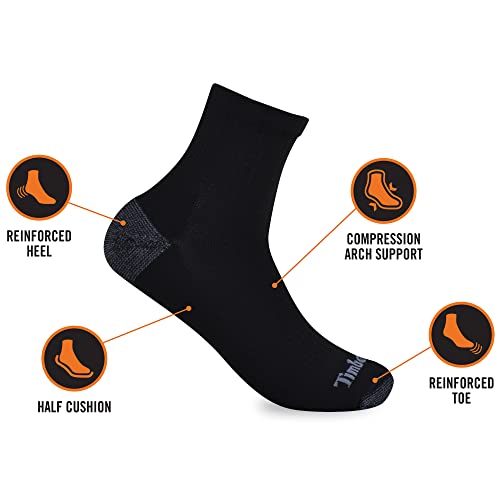 Timberland Men's Half Cushioned Quarter Socks (4 Pairs)2