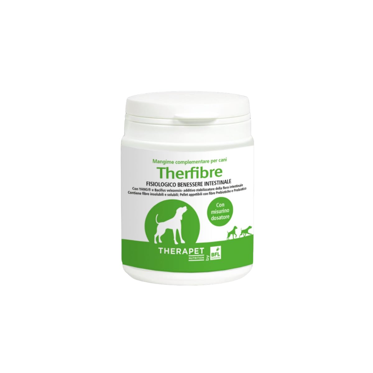 THERFIBRE 500GR - Integratore per Cani e Gatti, Probiotici appetibili - Favorisce la normale funzione dell’intestino