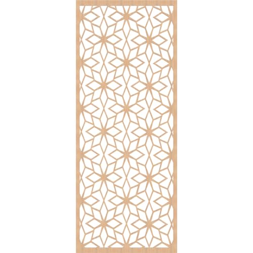 Image of Lake Decorative Pierced Fretwork Wood Wall Panels, 29 3 /8 inchW x 74 3 /8 inchH x 1 /4 inchT, Hickory