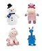 Disney Junior Jr Doc McStuffins CHILLY Snowman Bean Bag Plush & Hallie Hippo Bean Bag Plush & Stuffy Dragon Beanbag Plush and Lambie Beanbag Plush Doll
