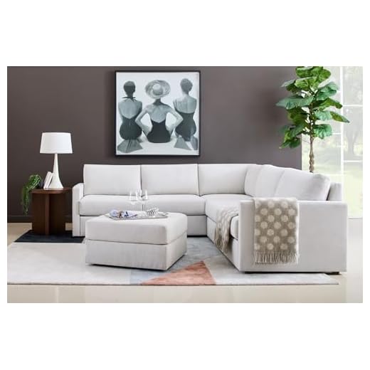 Flexsteel Five Seat Sectional Sofa in Taupe