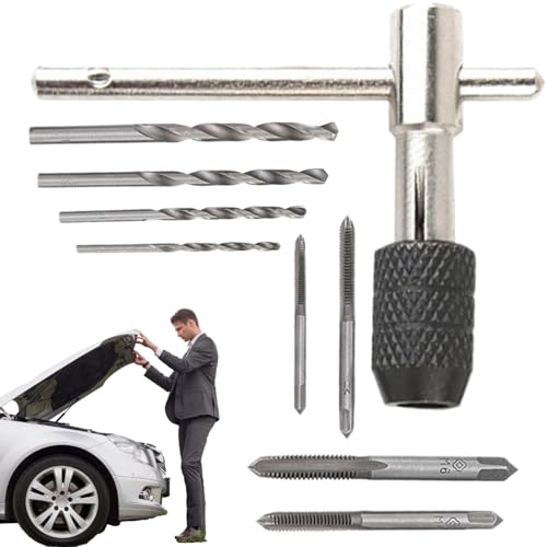 Juego De Machos Métricas - Kit De Herramientas Profesionales Para Machos Para Mecanizado De Metales | Machos De Rosca De Acero Resistente Para Tornillos Y Pernos De Máquina, Juego De Fresas Para
