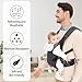 Imagen de IULONEE Mochila Portabebés para Bebe porteo Tirantes para bebés Delantera y trasera Ergonómicas Baby Carrier Wrap para Niños de 3-36 Meses Gris