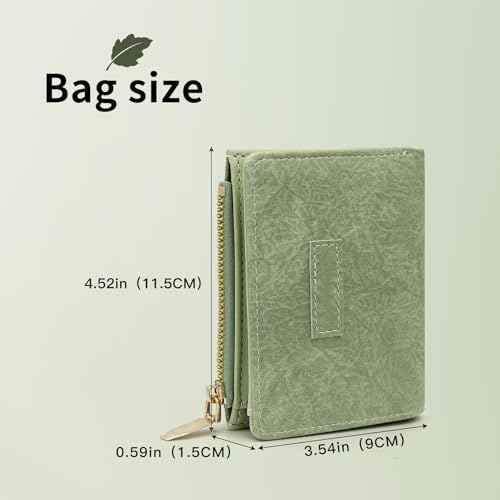 Small Wallet for Women, Solid Colour Coin Purse, Mori Vintage Women's Credit Card Wallet, Multi-functional Womens Card Wallet, Suitable for Multiple Occasion Use (Pink)2