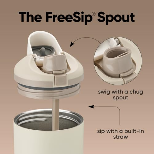 Owala FreeSip Tumbler - Stainless Steel - 40-oz. - Tan (Lightly Toasted) by Owala - Image 2