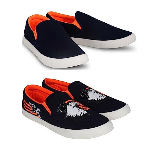 Image of HOTSTYLE Premium Casual Shoes Slip On Sneakers for Men |Combo Pack of 2|176