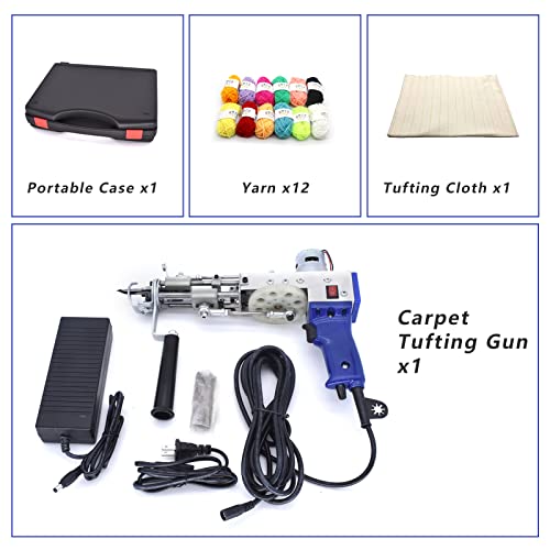 Cabinahome Tufting Gun, Electric Carpet Tufting Gun, Rug Tufting Gun With 5-40 Stitches/Sec (Adjustable) For High-Speed Weaving Of Carpets, 100V-240V (Cut Pile) #TOP2