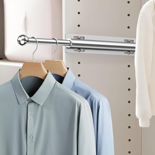 Valet Rod For Closet Pull Out, 12 Inch Valet Rod, Stainless Steel Closet Rods For Planning Daily Outfits, Freshly Ironed Clothes, Closet Organization Christmas Gift by LIANJINLIU - Image 8