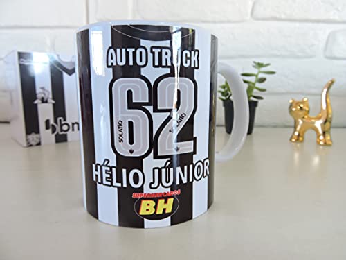 Caneca Camisa time do Atlético Mineiro Personalizada com nome Grátis Caixinha + Brinde - Modelo 1