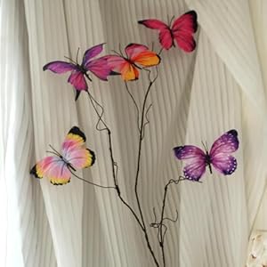 Artificial Butterfly, Silk Butterflys, Butterflies for Crafts for Floral Arrangements, 3D Butterfly Stakes Decor, Patio Plant Pot, Flower Bed Home Decor Artificial Butterfly Silk Butterflys Butterflies for Crafts for Floral Arrangements 3D Butterfly Stakes Decor Patio Plant Pot Flower Bed Home Decor