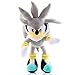 Plüsch Figur The Hedgehog Sonic Silber Grau 28 cm Stofftier Plüschtier