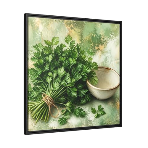 Cadre de galerie persil réaliste toile premium 80x80