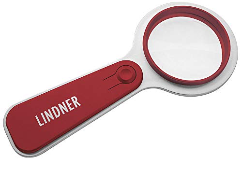 Preisvergleich Produktbild LINDNER Das Original LED-Leuchtlupe, 5X, rot