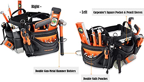 Welkinland 18-Pockets Carpenter Tool Belt, Carpenter's Tool Belts, Construction Tool Pouch, Hvac Tool Belt, Tool Belts, Tool Belt Pouch, Small Tool Pouch, Tool Pouches, Tool Belts For Men Carpenter #TOP2