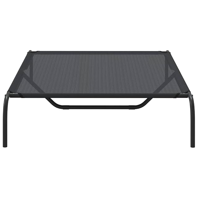 Foto 7 de 8 de vidaXL Cama elevada para Perros Negra 130x80x20 cm textilene y Acero