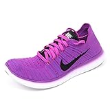 Nike Women's Free Running Motion Flyknit Shoes, Hyper Violet/Total Crimson/Laser Orange/Black - 7 B(M) US