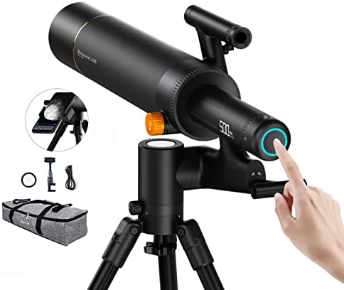 BeaverLAB TW1 Standard Smart Digital Telescope Refracting Astronomical, Portable and Lightweight, Long Focal Length, WiFi Connected, with APP for Beginners, Kids and Adults, 400-1600x Magnification