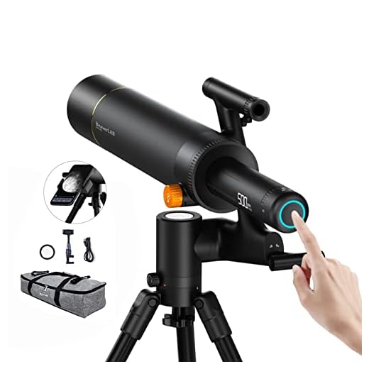 BeaverLAB TW1 Pro Telescope Smart Digital Refracting Astronomy Telescopes, Portable and Lightweight, Long Focal Length, HD Video, 4K Resolution, WiFi Connected, with APP, 400-1600x Magnification