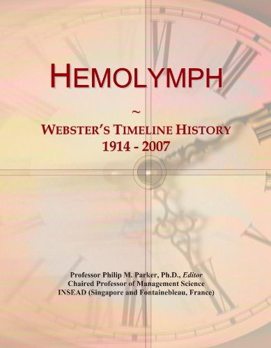 Hemolymph: Webster's Timeline History, 1914 - 2007