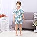 ALAZA Short Pajamas Set Cute Fashion Lama Animals Short Sleeve Summer Sleepwear,Cotton Pjs