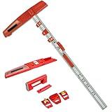 Kapro - 314 Set & Match System - Mark & Level - With Ruler, Slide & Lock Vials, T-Square Head Handle & Knife Guide - Magnetic - Aluminium - 48"