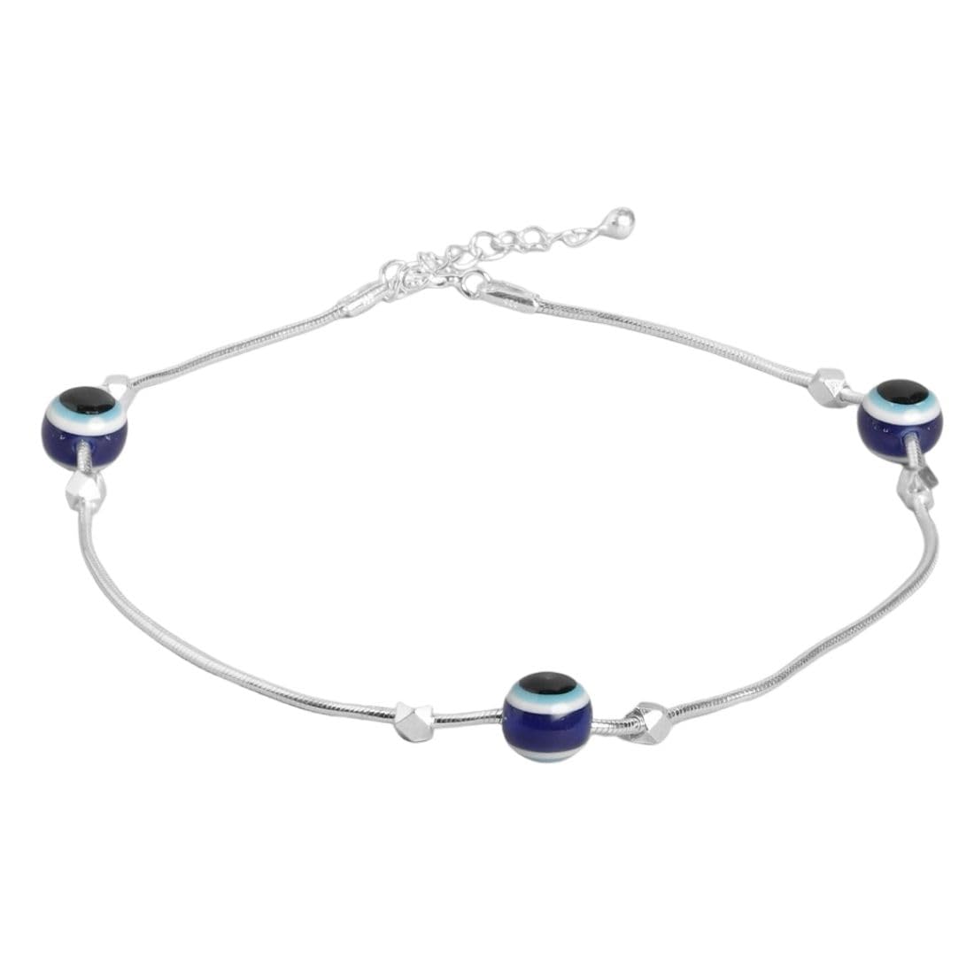 ZAVYA 925 Sterling Silver Beads Evil eye Rhodium Plating Chain Anklet (Single) | | Gift for Women & Girls | With Certificate of Authenticity & 925 Stamp (B0C7KXLGGJ) Amazon Price History, Amazon Price Tracker