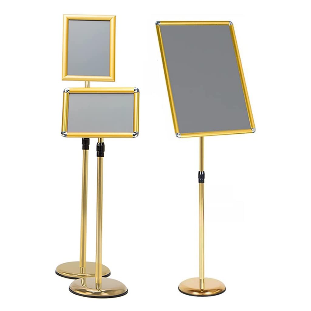 GWBoiuyQETM Heavy Duty Floor Standing Display Stand with Stable Base for Menu, Notice, Poster, Outside Welcome Sign Holder