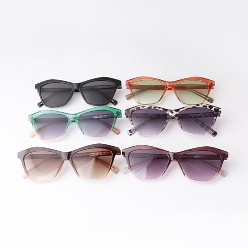 Lunettes de soleil carrées petite monture rétro multicolore