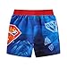 WARNER BROS Superman Boys UPF 50+ Swim Trunks Shorts Bathing Suit for Big Kids Blue