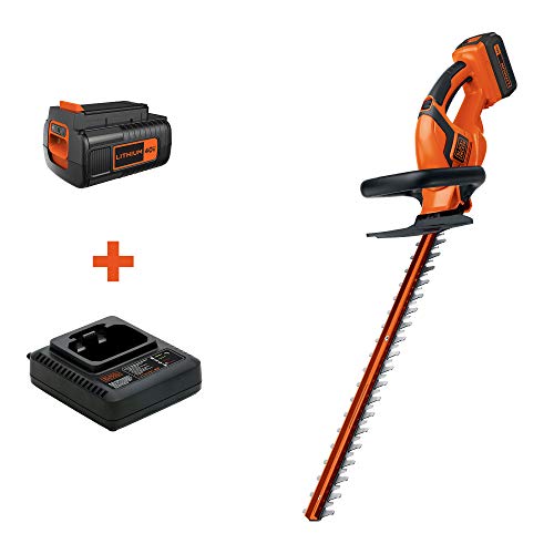 BLACK+DECKER 40V MAX Cordless Hedge Trimmer, 24-Inch (LHT2436)