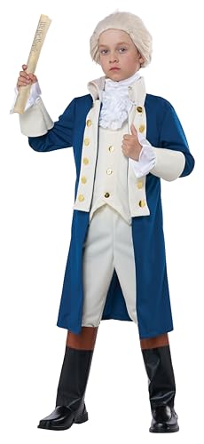 Disfraz completo Alexander Hamilton para niños miniatura 1