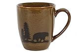 Dennis East International 25663 Stoneware Coffee Mug, Woodland Bear, 12-Ounce