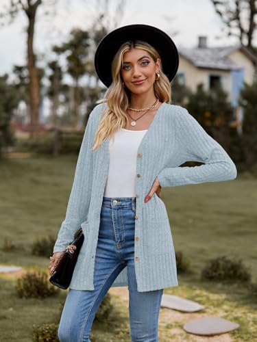Image of Witsmile Womens 2026 Spring Fashion Cardigan Lightweight Soft Knit Long Top