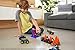 HOT WHEELS Monster Trucks Toy Playset with 1:64 Scale Die-Cast 5-Alarm Fire Truck, Fire Through Challenge, Launch Vehicle Over Spinning Flames