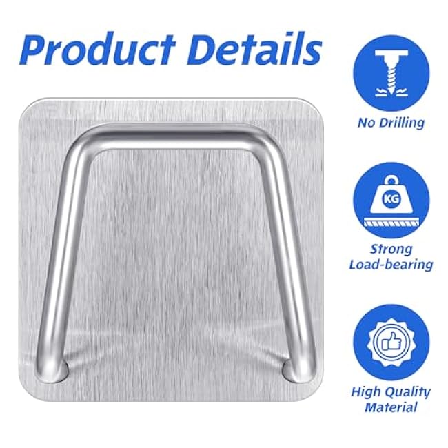 2Pcs Stainless Steel Sponge Holder for Kitchen Sink, Adhesive Kitchen Sink Caddy Sponge Holder, Sponge Drying Rack Dish Scrubber Holder for Dishcloth Scrub Brush Storage Hanger Accessories