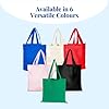 IMFAA Pack 1 Small (30x30) Cm Cotton Canvas Reusable Tote Shopping/Kids Party Bags for Printing and Painting in Natural-Colour (Natural, 1) #5
