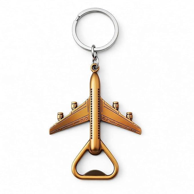 ZDQTRA aircraft Plane Bottle Opener with keyring durable metal